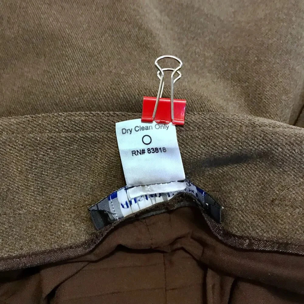 Austin Reed Vintage Brown Knee Length Skirt Women 10 - Picture 16 of 16
